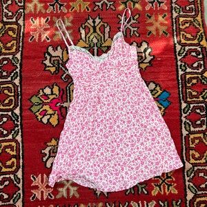 Sky to Moon Pink Floral Mini Dress